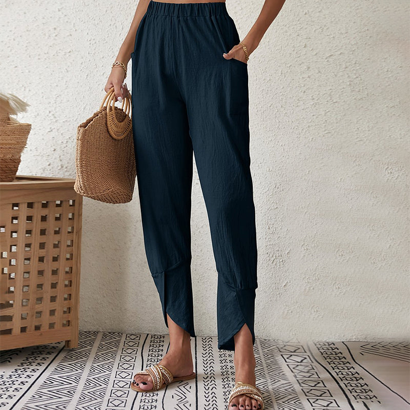 Bequeme Hose mit Schlitzsaum – Produktansicht 5