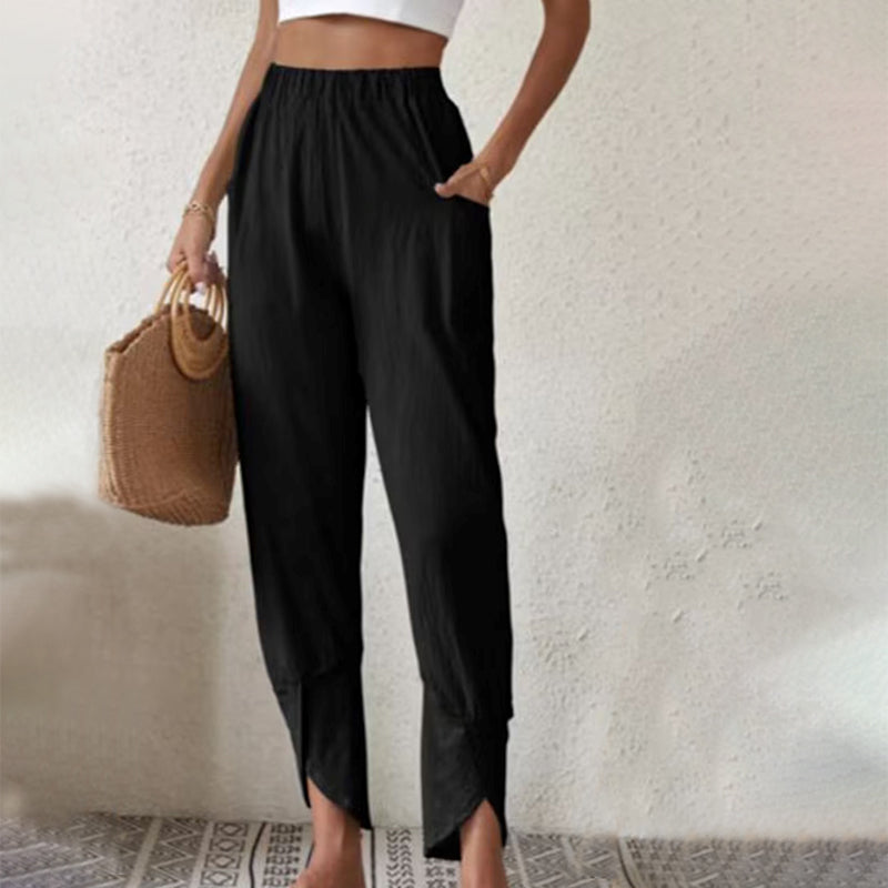 Bequeme Hose mit Schlitzsaum – Produktansicht 3